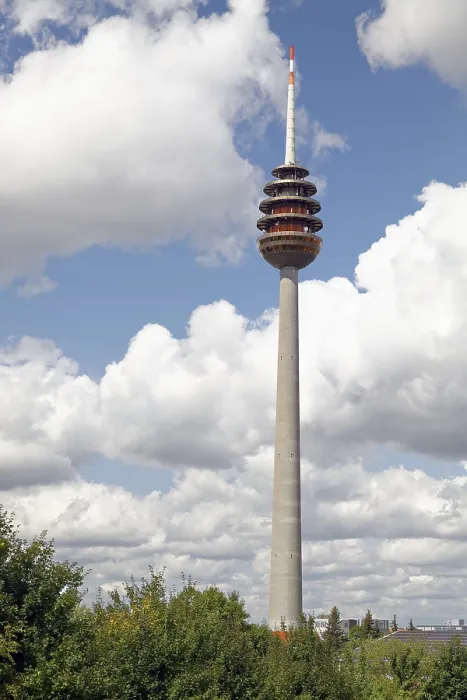 Gerahmter Druck : Fernmeldeamtsturm, Nürnberg