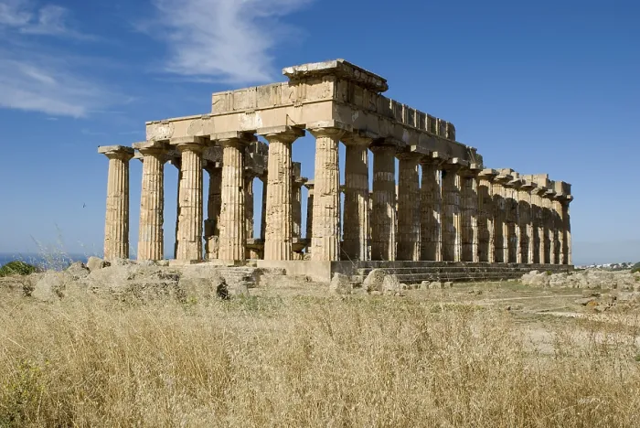Gerahmter Druck : Tempel E (Tempel der Hera), Selinunt Gerahmter Druck : Tempel E (Tempel der Hera), Selinunt
