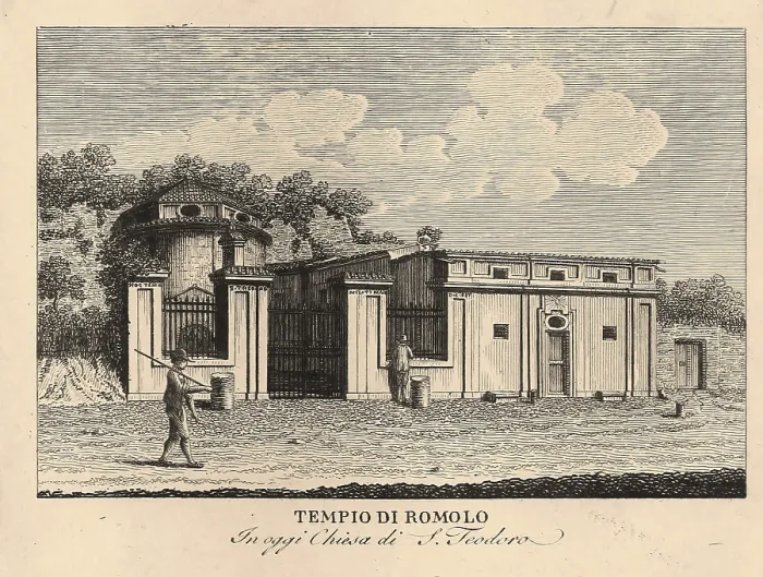 Gerahmter Druck : Tempel des Romulus Gerahmter Druck : Tempel des Romulus