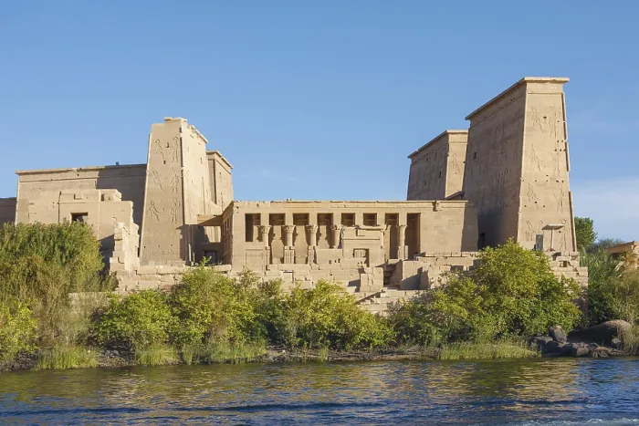 Gerahmter Druck : Tempelkomplex von Philae, Tempel der Isis Gerahmter Druck : Tempelkomplex von Philae, Tempel der Isis