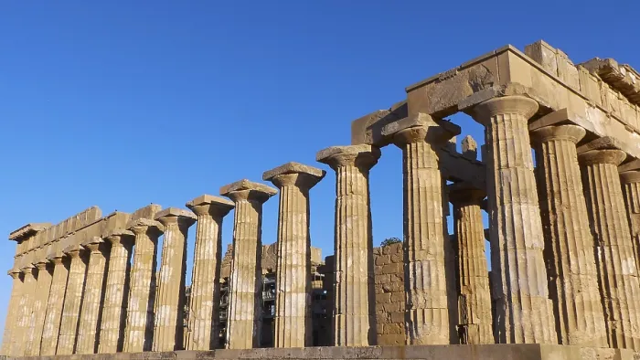 Gerahmter Druck : Tempel E, Tempel der Hera, Selinunt Gerahmter Druck : Tempel E, Tempel der Hera, Selinunt