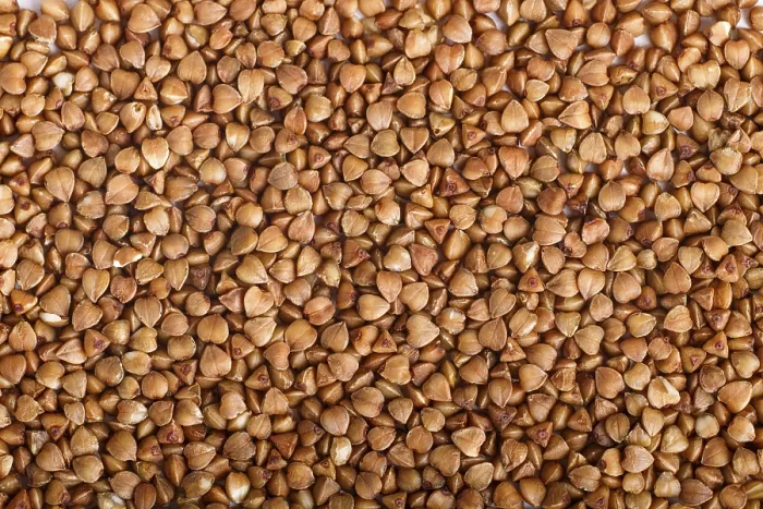 Gerahmter Druck : Buckwheat-Textur. Oberansicht. Gerahmter Druck : Buckwheat-Textur. Oberansicht.