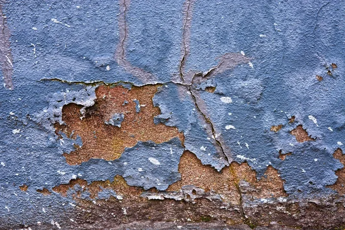 Gerahmter Druck : Textur, verputzte Wand, abblätternder Anstrich. Gerahmter Druck : Textur, verputzte Wand, abblätternder Anstrich.