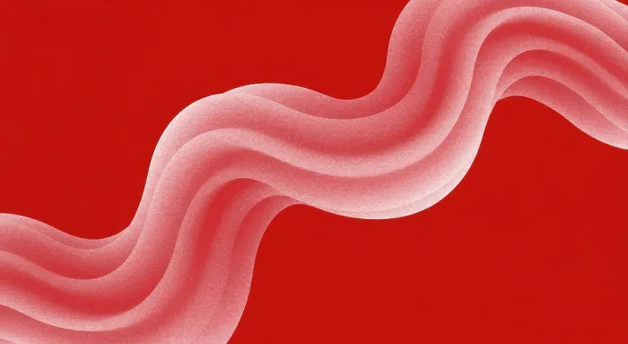 Gerahmter Druck : Texturierter Gradient-Hintergrund mit weichen, fließenden Wellen in rosa Tönen gegen einem lebhaften roten Hintergrund. Gerahmter Druck : Texturierter Gradient-Hintergrund mit weichen, fließenden Wellen in rosa Tönen gegen einem lebhaften roten Hintergrund.