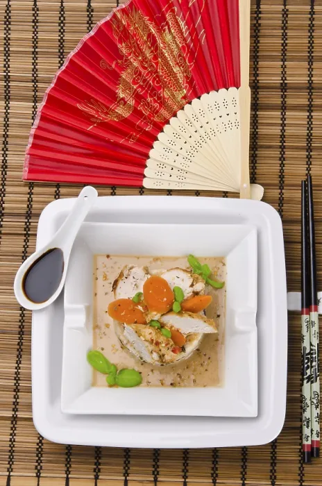 Gerahmter Druck : Thailändischer Hähnchen.
