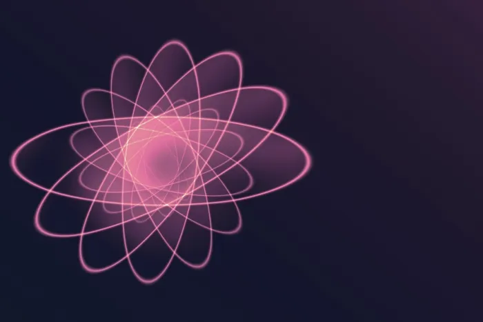 Gerahmter Druck : Thema der Physik, Atomkern Gerahmter Druck : Thema der Physik, Atomkern