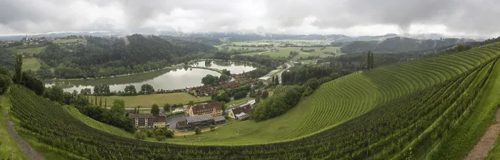 Gerahmter Druck : Donnerwolken über Weinberg, Silberberg. Gerahmter Druck : Donnerwolken über Weinberg, Silberberg.