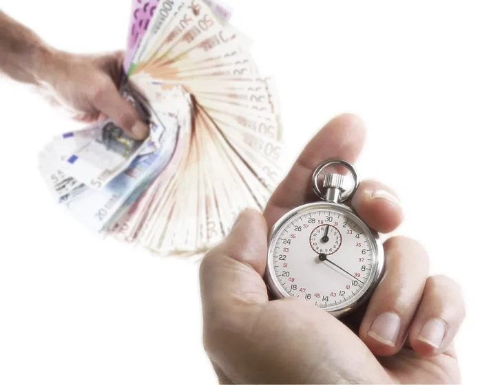 Gerahmter Druck : Zeit ist Geld Gerahmter Druck : Zeit ist Geld