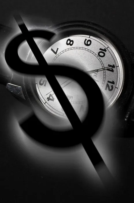 Gerahmter Druck : Zeit ist Geld. Gerahmter Druck : Zeit ist Geld.
