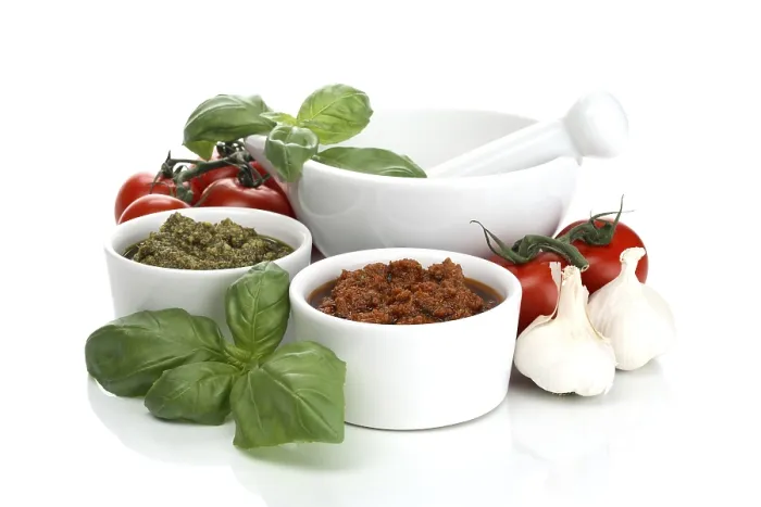 Gerahmter Druck : Tomaten- und Basilikum-Pesto Gerahmter Druck : Tomaten- und Basilikum-Pesto