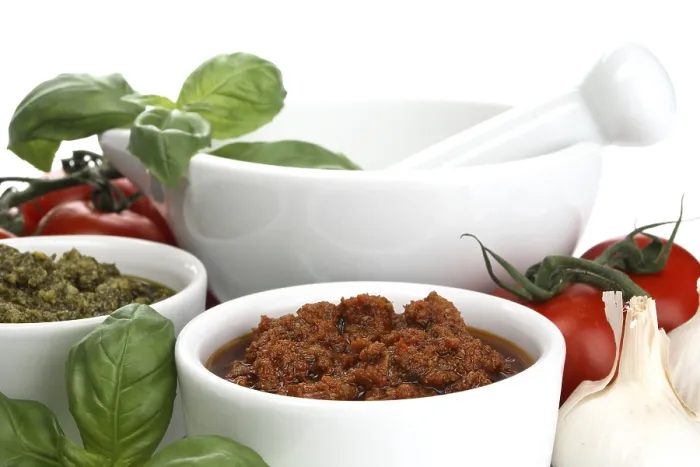 Gerahmter Druck : Tomaten- und Basilikum-Pesto Gerahmter Druck : Tomaten- und Basilikum-Pesto