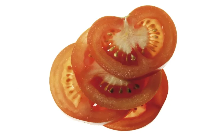 Gerahmter Druck : Tomatenstücke Gerahmter Druck : Tomatenstücke