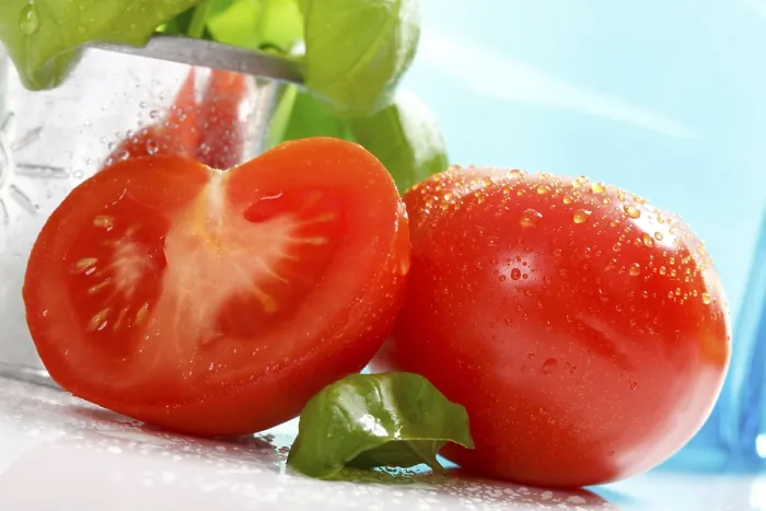 Gerahmter Druck : Tomaten und Basilikum Gerahmter Druck : Tomaten und Basilikum
