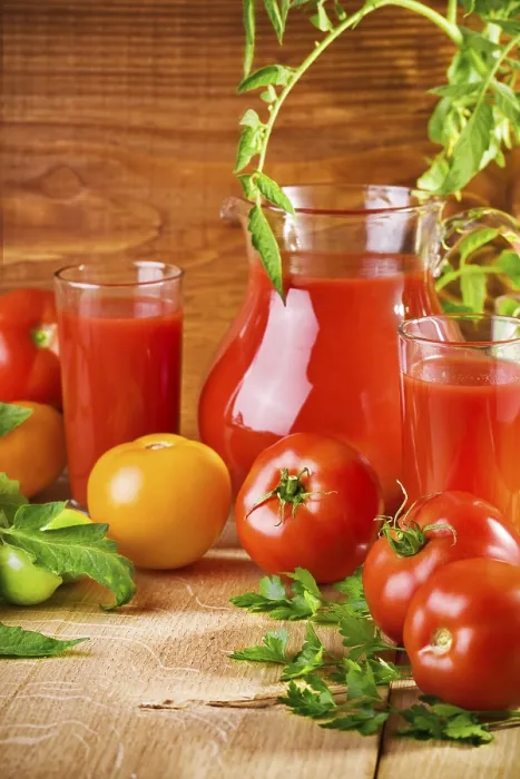 Gerahmter Druck : Die Nährstoffe von Tomaten.