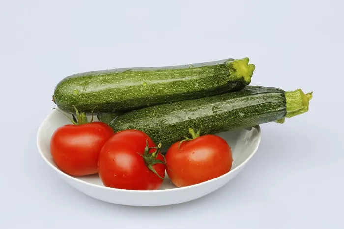 Gerahmter Druck : Tomaten und Zucchini