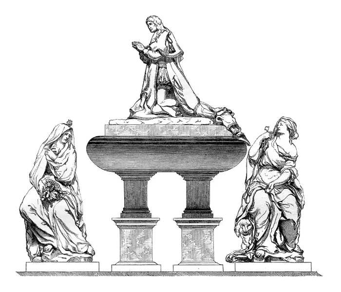 Gerahmter Druck : Tomb of Colbert Gerahmter Druck : Tomb of Colbert
