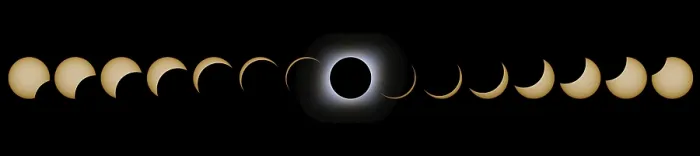 Gerahmter Druck : Phasen eines totalen Sonnenfinsternisses. Kombinierte Sonnenfinsternis. Gerahmter Druck : Phasen eines totalen Sonnenfinsternisses. Kombinierte Sonnenfinsternis.