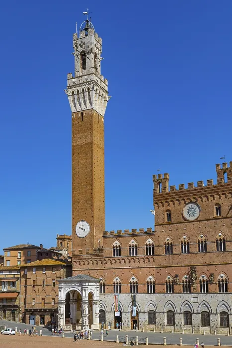 Gerahmter Druck : Der Turm und der Palazzo Pubblico. Gerahmter Druck : Der Turm und der Palazzo Pubblico.