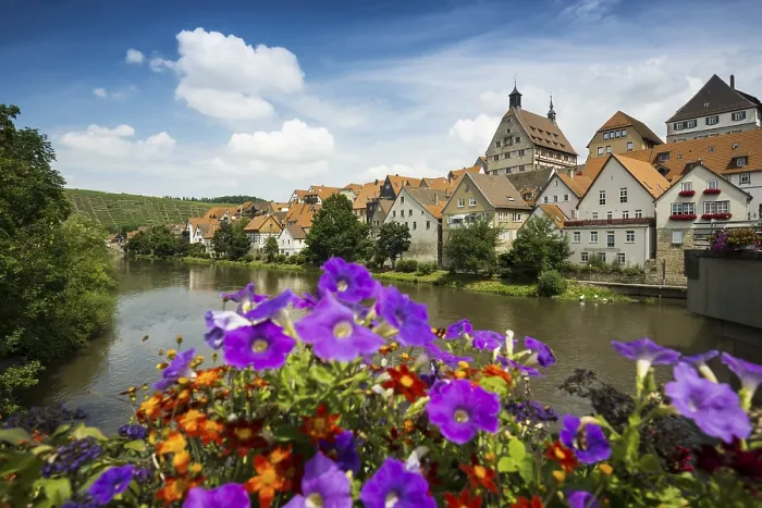 Gerahmter Druck : Ansicht von Besigheim an der Enz Gerahmter Druck : Ansicht von Besigheim an der Enz