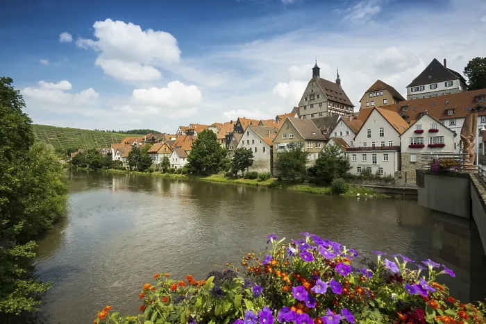 Gerahmter Druck : Ortsansicht, Besigheim an der Enz Gerahmter Druck : Ortsansicht, Besigheim an der Enz