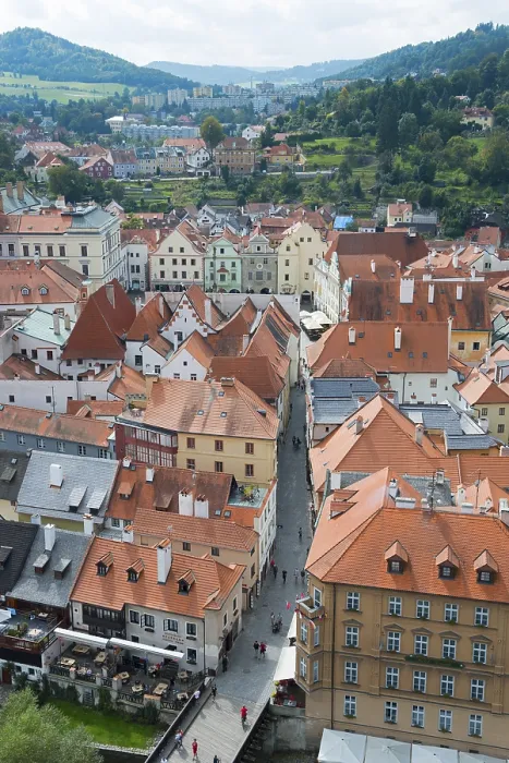 Gerahmter Druck : Ansicht der Stadt vom Schlossturm. Gerahmter Druck : Ansicht der Stadt vom Schlossturm.