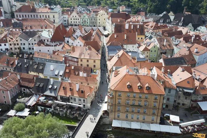 Gerahmter Druck : Ansicht der Stadt vom Schlossturm. Gerahmter Druck : Ansicht der Stadt vom Schlossturm.