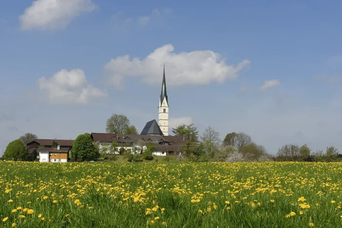 Gerahmter Druck : Ortsbild, Marienberg, Schechen Gerahmter Druck : Ortsbild, Marienberg, Schechen
