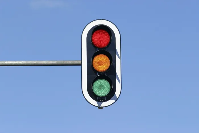 Gerahmter Druck : Verkehrsampel Gerahmter Druck : Verkehrsampel