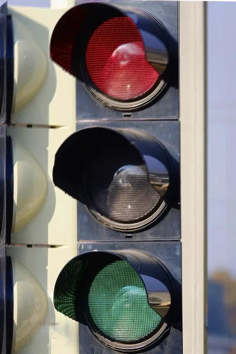 Gerahmter Druck : Verkehrslicht, Deutschland Gerahmter Druck : Verkehrslicht, Deutschland