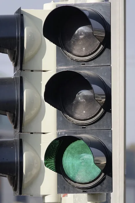 Gerahmter Druck : Verkehrsampel, Deutschland