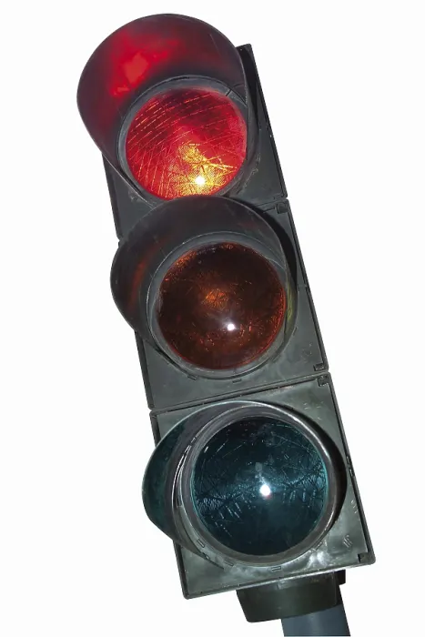 Gerahmter Druck : Verkehrslicht, rot (Schneidebord) Gerahmter Druck : Verkehrslicht, rot (Schneidebord)