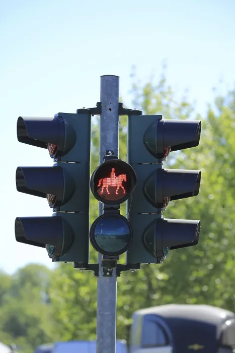 Gerahmter Druck : Verkehrslichter für Radfahrer Gerahmter Druck : Verkehrslichter für Radfahrer