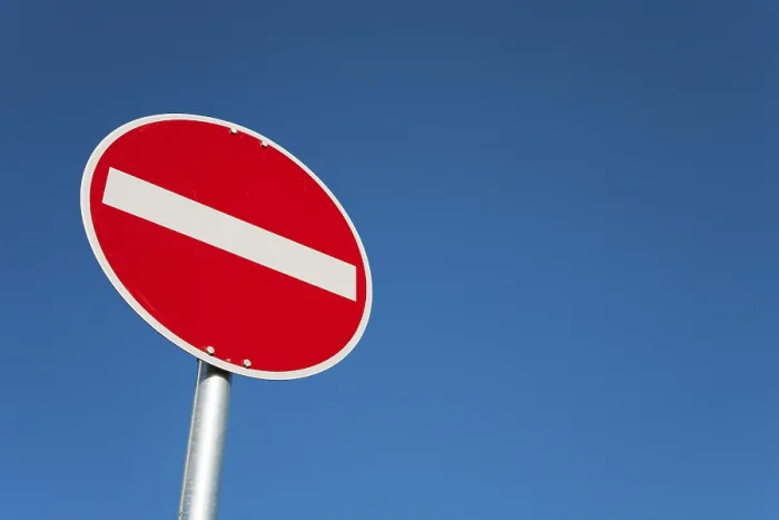 Gerahmter Druck : Verbotsschild Gerahmter Druck : Verbotsschild