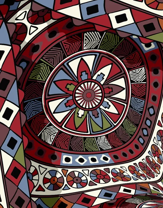 Gerahmter Druck : Kulturelles Hintergrundbild der Stammeskunst Gerahmter Druck : Kulturelles Hintergrundbild der Stammeskunst