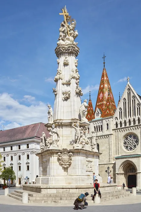 Gerahmter Druck : Trinitäts-Säule, Budapest, Ungarn Gerahmter Druck : Trinitäts-Säule, Budapest, Ungarn
