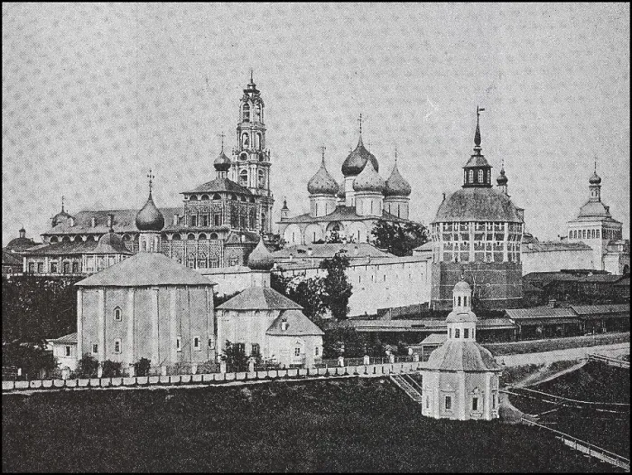 Gerahmter Druck : Der Troizki-Monaster, Trotzki-Monater Gerahmter Druck : Der Troizki-Monaster, Trotzki-Monater