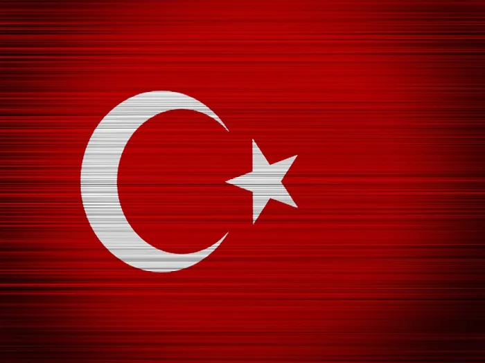 Gerahmter Druck : Türkische Flagge Gerahmter Druck : Türkische Flagge