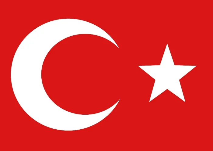 Gerahmter Druck : Die Flagge der Türkei Gerahmter Druck : Die Flagge der Türkei
