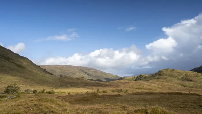 Gerahmter Druck : Typische Landschaft in den Highlands. Gerahmter Druck : Typische Landschaft in den Highlands.
