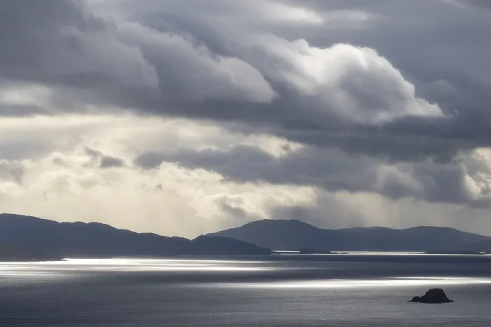 Gerahmter Druck : Typisches Landschaftsbild, Trotternish.