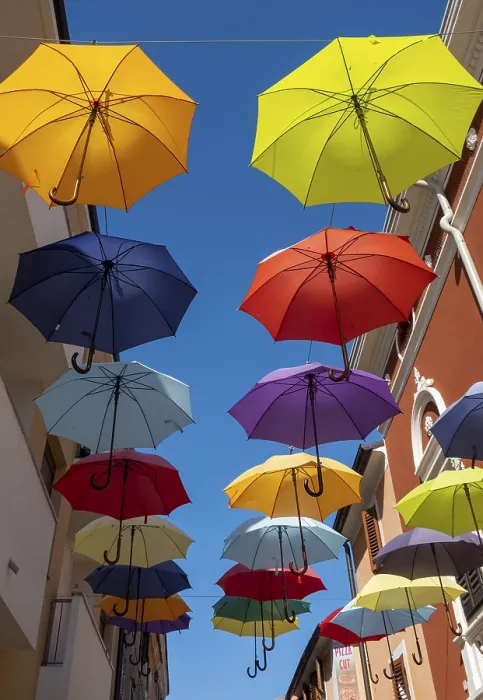 Gerahmter Druck : Umbrellas Gerahmter Druck : Umbrellas