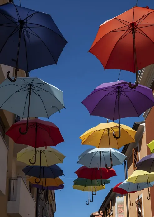 Gerahmter Druck : Umbrellas Gerahmter Druck : Umbrellas