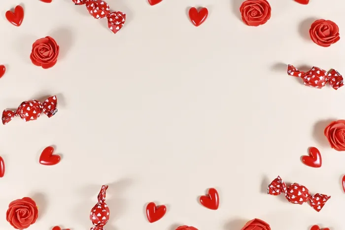 Gerahmter Druck : Valentintags-Süßigkeiten Gerahmter Druck : Valentintags-Süßigkeiten