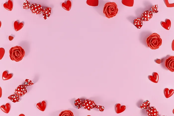 Gerahmter Druck : Valentintags-Süßigkeiten Gerahmter Druck : Valentintags-Süßigkeiten