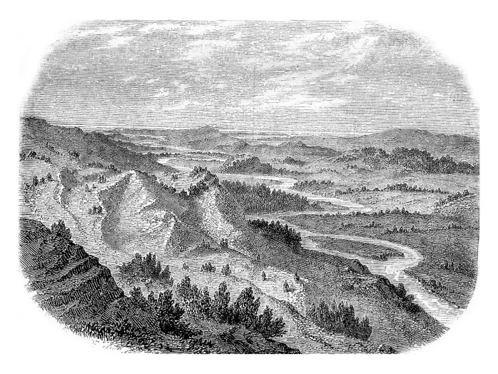 Gerahmter Druck : Der Alpheus-Tal, Elis, Griechenland Gerahmter Druck : Der Alpheus-Tal, Elis, Griechenland