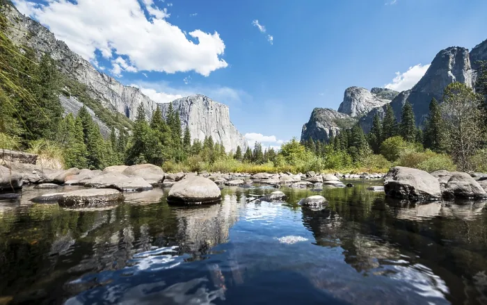 Gerahmter Druck : Talblick, Blick auf El Capitan Gerahmter Druck : Talblick, Blick auf El Capitan
