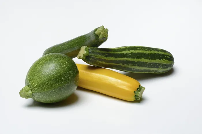 Gerahmter Druck : Verschiedene Zucchinis (Cucurbita pepo) Gerahmter Druck : Verschiedene Zucchinis (Cucurbita pepo)