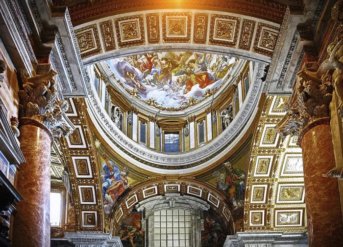 Gerahmter Druck : Vatikanische Basilika Gerahmter Druck : Vatikanische Basilika