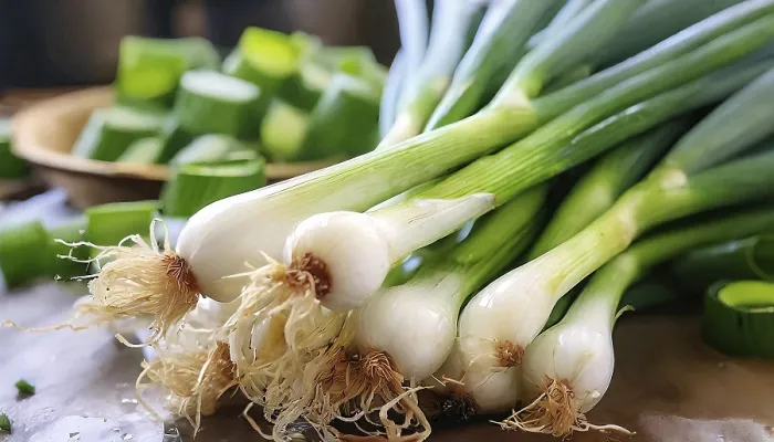 Gerahmter Druck : Gemüse, Frühlingszwiebel oder Frühlingszwiebel. Gerahmter Druck : Gemüse, Frühlingszwiebel oder Frühlingszwiebel.