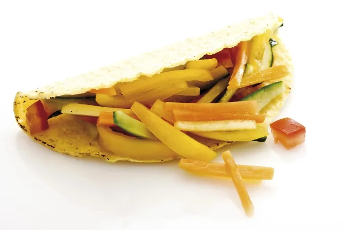 Gerahmter Druck : Vegetarischer Taco-Becher Gerahmter Druck : Vegetarischer Taco-Becher